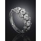 Glittering Silver Beaded Ring The Sparkling, Ring Size: 6.5 / 17, image , picture 2