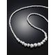 Glittering Silver Beaded Necklace The Sparkling, image , picture 2