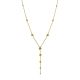Refined Gilded Silver Tie Necklace The Sparkling, image 