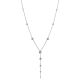 Refined Silver Beaded Tie Necklace The Sparkling, image 