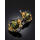 Filigree Design Silver Serpentine Earrings, image , picture 2