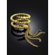 Fashionable Gilded Silver Tassel Ring The Sparkling, Ring Size: 5.5 / 16, image , picture 2