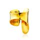 Unclosed Gorgeous Gold-Plated Silver Ring The Liquid, Ring Size: Adjustable, image , picture 3