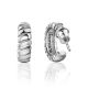 Retro Vibe Silver Mini Hoop Earrings The ICONIC, image , picture 4