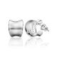 Sterling Silver Creole Stud Hoop Earrings The Liquid, image , picture 4