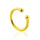 Sleek Gilded Silver Ear Cuff The Liquid, image 