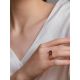 Geometric Deisgn Gold Alexandrite Ring, Ring Size: 7 / 17.5, image , picture 3