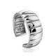 Rippled Silver Band Ring The ICONIC, Ring Size: Adjustable, image , picture 6