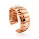 Bold Rose Plated Silver Ring The ICONIC, Ring Size: Adjustable, image 