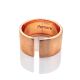 Contemporary Brush Finish Rose Plated Silver Ring The ICONIC, Ring Size: Adjustable, image , picture 4