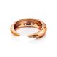 Rose Gold Plated Silver Adjustable Ring The Liquid, Ring Size: Adjustable, image , picture 4