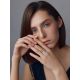 Bicolor Silver Coiled Ring With Tassel Charm The Sparkling, Ring Size: 5.5 / 16, image , picture 3
