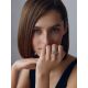 Glittering Silver Beaded Ring The Sparkling, Ring Size: 6.5 / 17, image , picture 3