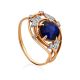 Shimmering Gold Sapphire Crystal Ring, Ring Size: 9.5 / 19.5, image 