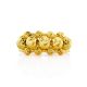 Gilded Silver Beaded Ring The Sparkling, Ring Size: 6.5 / 17, image , picture 4