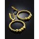Voluminous Gilded Silver Hoop Design Earrings The Sparkling, image , picture 2