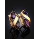 Elegant Gold Alexandrite Earrings, image , picture 2