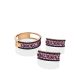 Chic Gold Amethyst Band Ring, Ring Size: 9.5 / 19.5, image , picture 5