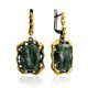 Chic Silver Seraphinite Dangle Earrings, image 