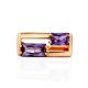 Geometric Deisgn Gold Alexandrite Ring, Ring Size: 7 / 17.5, image , picture 4