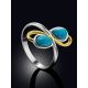 Refined Silver Turquoise Ring, Ring Size: 6.5 / 17, image , picture 2