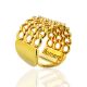 Chain Mail Motif Gilded Silver Ring The ICONIC, Ring Size: Adjustable, image , picture 5