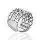 Chain Mail Motif Sterling Silver Adjustable Ring The ICONIC, Ring Size: Adjustable, image , picture 4