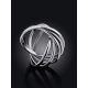 Multi Band Silver Ring The Silk, Ring Size: 8 / 18, image , picture 2