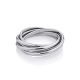 Multi Band Silver Ring The Silk, Ring Size: 6.5 / 17, image , picture 3