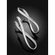 Glossy Swirling Silver Hoop Earrings The Silk, image , picture 2