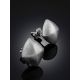 Stylish Matte Silver Stud Earrings The Silk, image , picture 2