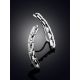 Fashionable Chain Design Silver Climber Earrings, image , picture 2