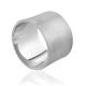 Matte Silver Band Ring The Silk, Ring Size: 8 / 18, image 