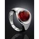 Boho Chic Style Silver Amber Ring The Palazzo, Ring Size: Adjustable, image , picture 2