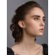 Classy Gilded Silver Crystal Earrings The Tree Of Life, image , picture 3