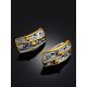 Bicolor Gilded Silver Earrings, image , picture 2