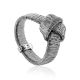 Knot Design Silver Ring The Silk, Ring Size: 7 / 17.5, image 