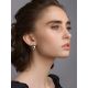 Chunky Silver Hoop Earrings The Silk, image , picture 3