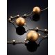 Refined Gilded Silver Beaded Necklace The Silk, image , picture 2