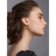 Bold Gilded Silver Hoop Earrings The Silk, image , picture 3
