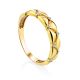 Refined Gilded Silver Crystal Ring, Ring Size: 6 / 16.5, image 