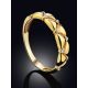 Refined Gilded Silver Crystal Ring, Ring Size: 6 / 16.5, image , picture 2