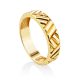 Minimalist Gilded Silver Band Ring, Ring Size: 7 / 17.5, image 