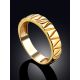 Laconic Design Gilded Silver Band Ring, Ring Size: 8 / 18, image , picture 2