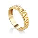 Laconic Design Gilded Silver Band Ring, Ring Size: 8 / 18, image 