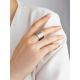 Matte Silver Band Ring The Silk, Ring Size: 8 / 18, image , picture 3