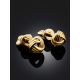 Classy Gilded Silver Stud Earrings, image , picture 2