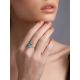 Refined Silver Turquoise Ring, Ring Size: 6.5 / 17, image , picture 3