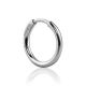 Minimalist Silver Mono Earring, image 