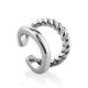 Double Silver Ear Cuff The Liquid, image 